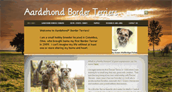 Desktop Screenshot of aardehondborderterriers.com